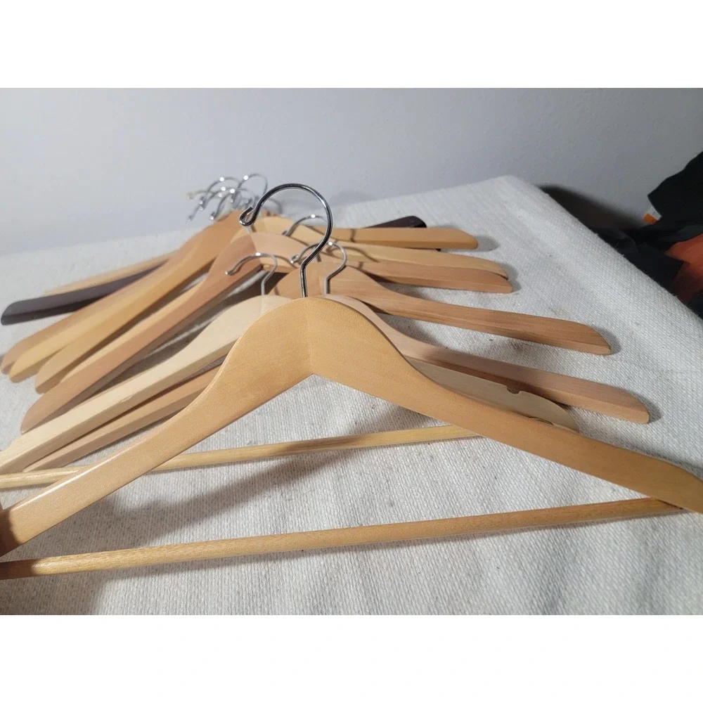 Lot of 14 Clothes Hangers Christian Dior Plastic Nordstrom Wooden Unbranded Mix